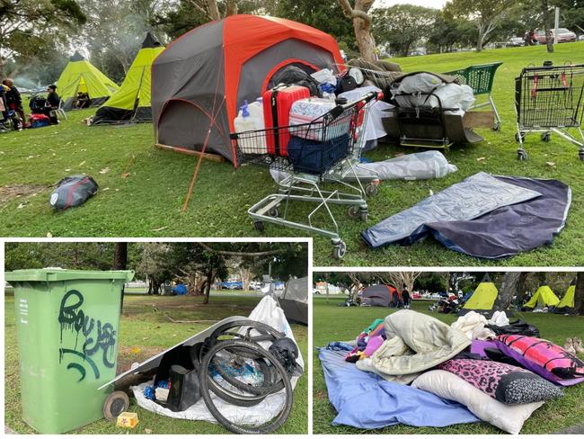 Long term homeless are packing up their belongings and moving from Carey Park at Southport after being given final warnings from the Gold Coast City Council.