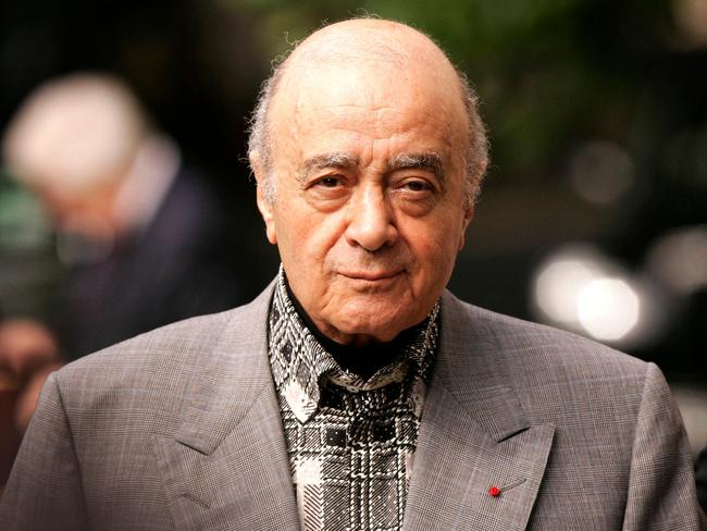 Mohamed Al Fayed was a prominent figure in British life for decades. Picture: AFP