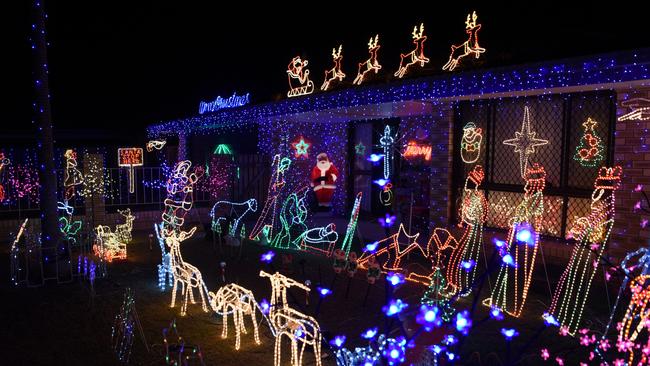 A Christmas lights display on Oceanic Drive, Mermaid Waters Picture: Supplied