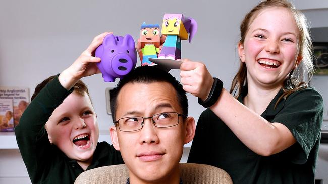 Maths teacher Eddie Woo took his love of teaching to YouTube and was this year named Australia’s Local Hero for his efforts to make maths fun and understandable. Picture: Mark Brake