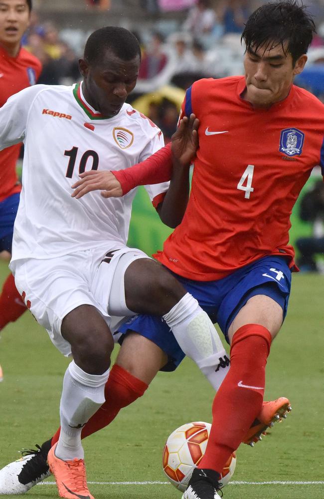 Oman coach Paul Le Guen was left fuming after Qasim Said was denied a penalty.