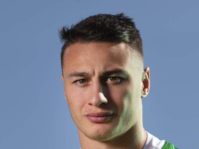 CANBERRA, AUSTRALIA - OCTOBER 01: Charnze Nicoll-Klokstad of the Raiders poses during a Canberra Raiders Training Session & Media Opportunity at GIO Stadium on October 01, 2019 in Canberra, Australia. (Photo by Mark Evans/Getty Images)