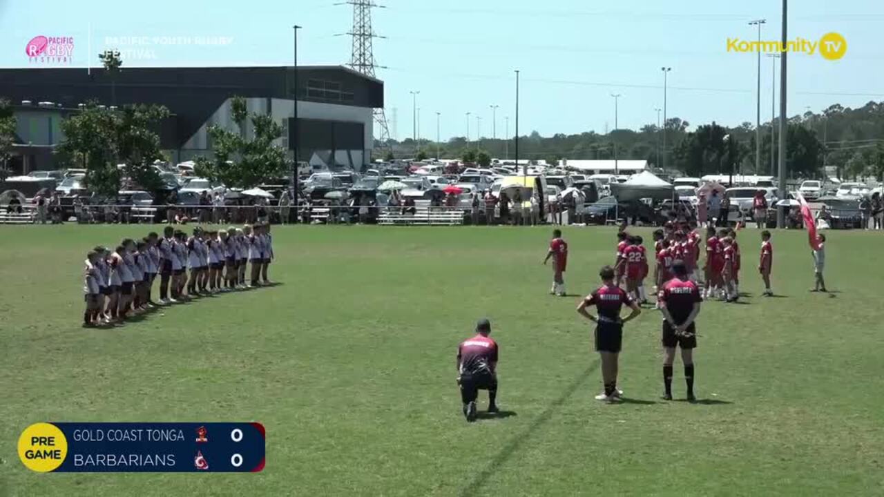 Replay: Gold Coast Tonga v Queensland Barbarians (U10)—2024 Pacific Youth Rugby Festival Day 2