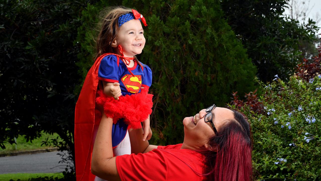 Stella Martin and her mum Maria. Picture: Tony Martin