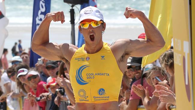 Caine Eckstein wins his fifth Coolangatta Gold title.