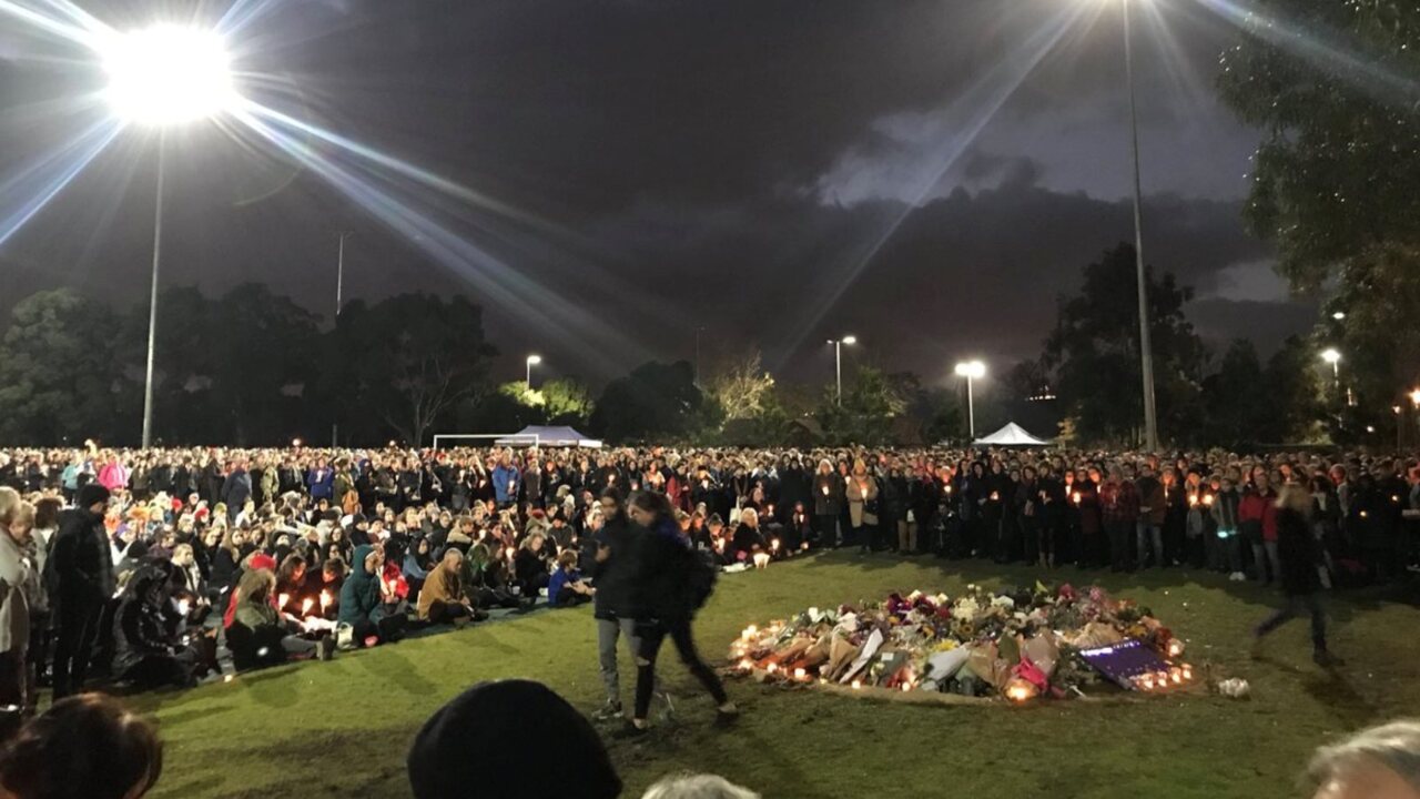 Eurydice Dixon's memory illuminated at candlelight vigils