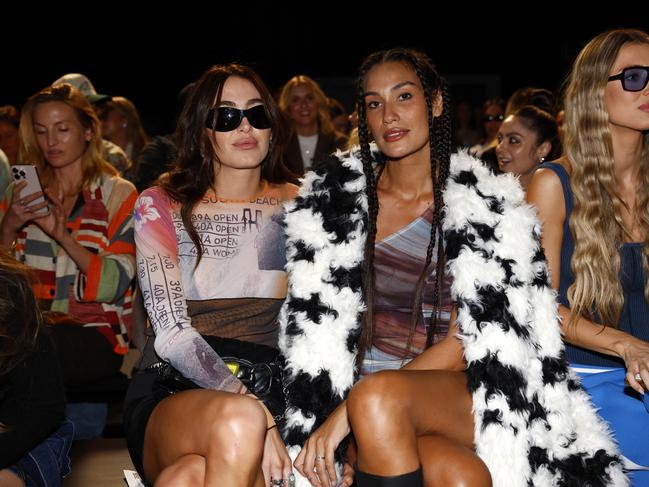 Megan McKenzie (left) and Rebecca Burrow at the Nagnata show. Picture: Jonathan Ng
