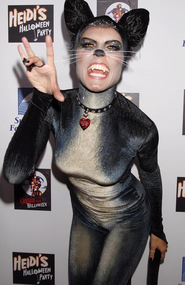 Looking like a Cats cast member, 2007 saw her opt for a very different shape from the apple costume. Picture: Getty Images.