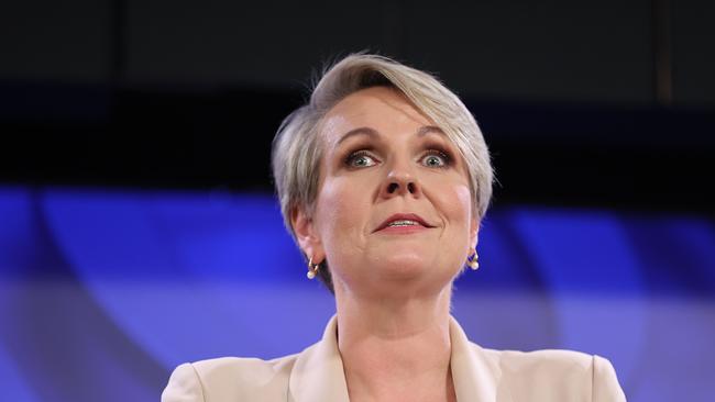 Environment and Water Minister Tanya Plibersek at the National Press Club of Australia, for her State of Environment address. Picture: Gary Ramage