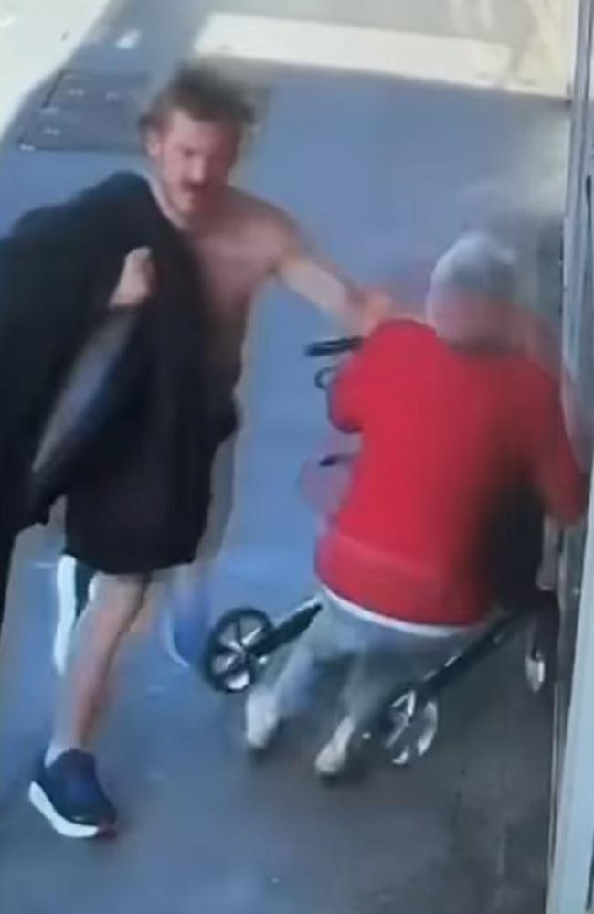 Homeless man Sean McLachlan has been charged over the attack. Picture: Supplied