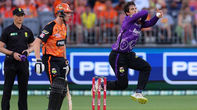 Paddy Dooley playing for the Hurricanes in the Men's Big Bash League (Photo by Paul Kane/Getty Images)