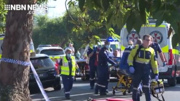 Police allege Christopher Chidley stabbed Daniel Skinner as he sat in a Subaru on Macmasters Rd, Blackwall. Picture: NBN News