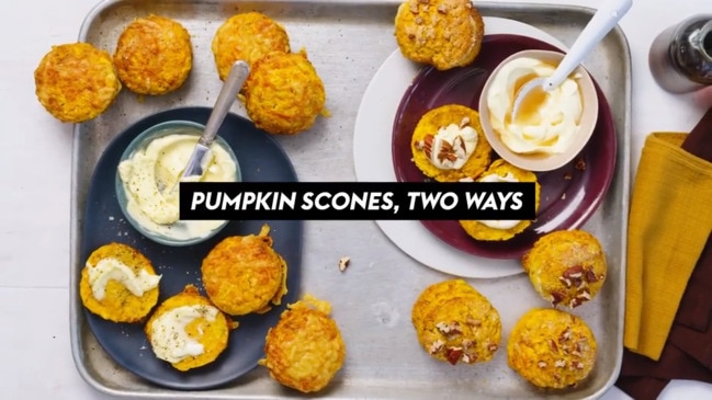 Pumpkin scones two ways recipe