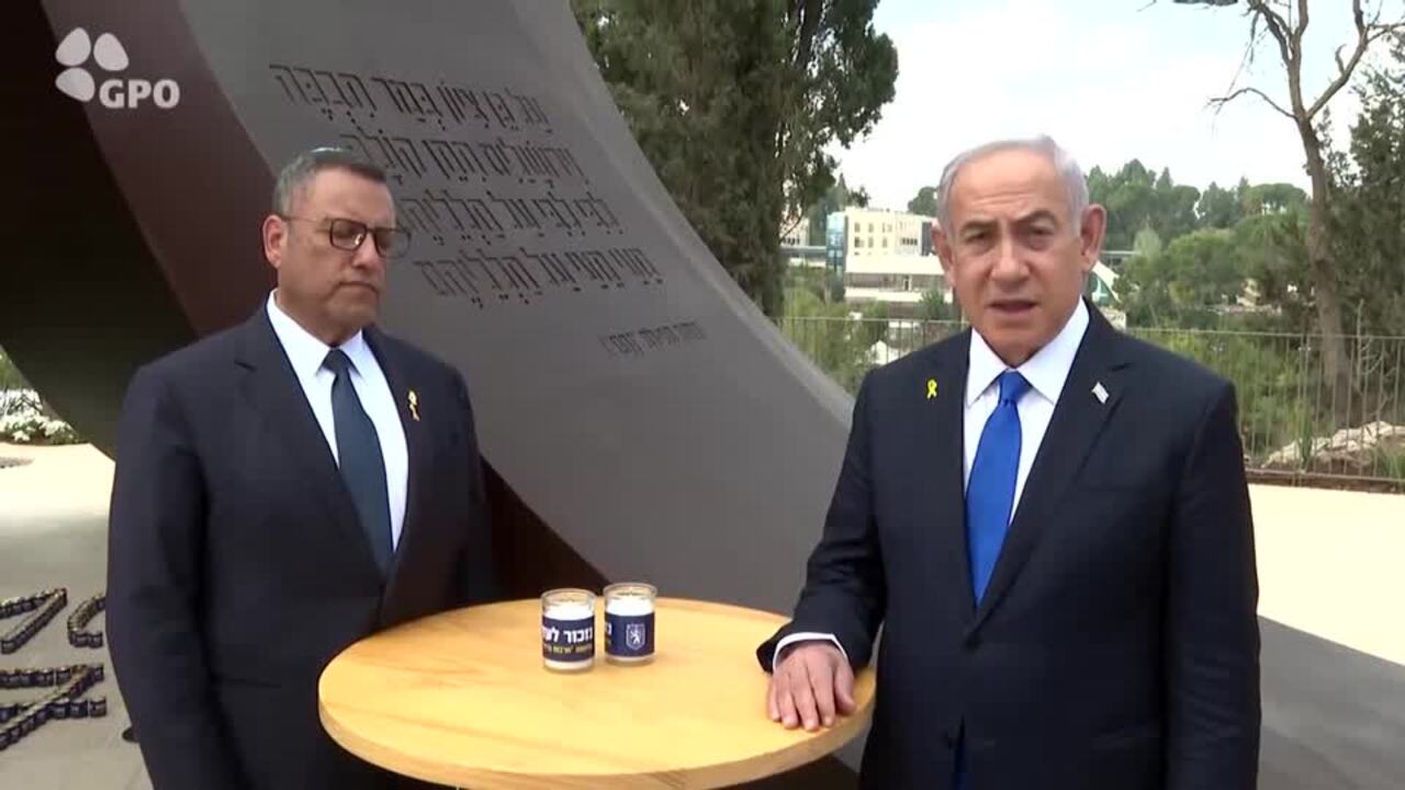 'We remember our fallen, our hostages,' Netanyahu on Oct 7. anniversary