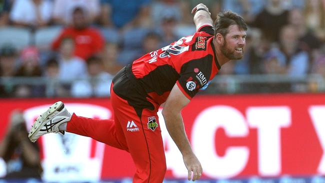 Dan Christian in action for the Melbourne Renegades.