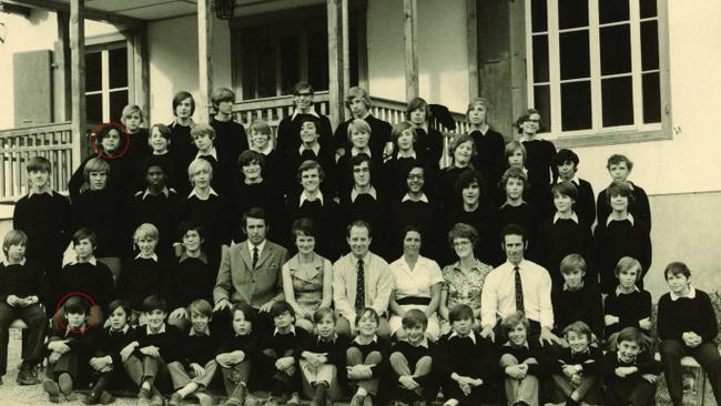 School nemesis ... Cesar Augustus, circled upper left, and Allen Kurzweil, circled lower left in a class photo.