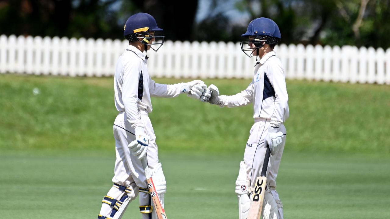 GPS first XV cricket between Nudgee and BGS at Nudgee college Saturday February 17, 2024. Picture, John Gass