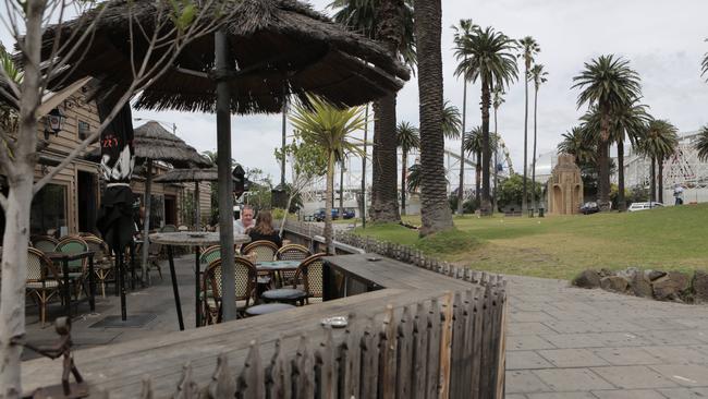 The St Kilda foreshore Vineyard bar and restaurant has had a reprieve. Picture: Nicole Cleary