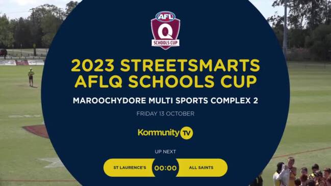 Replay: AFL Queensland Schools Cup State Finals Day 1 - St Laurence's College v All Saints Anglican School (Primary Male)