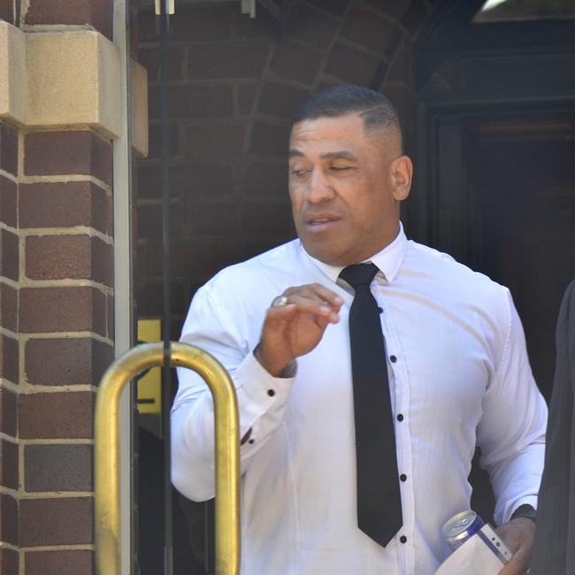 John Hopoate at Manly Court on driving related matters in February, 2019. Picture: Jeremy Piper