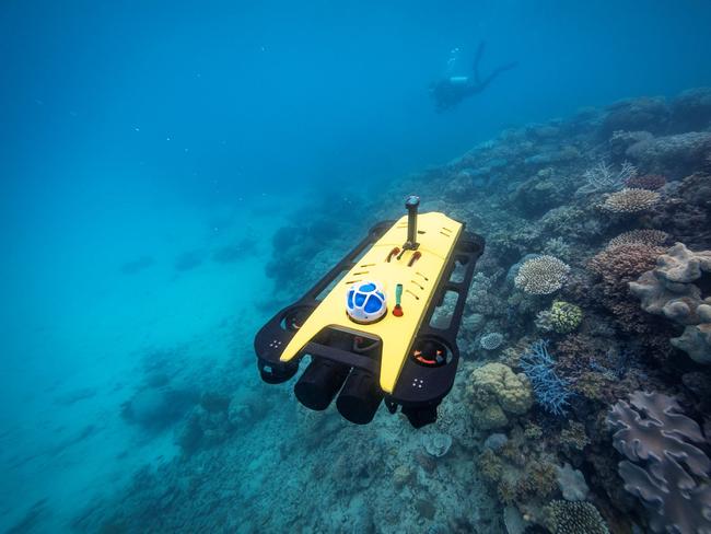 Autonomous surface vessels such as the ADR Grey Ghost can use the Australian Institute of Marine Science’s ReefWorks test ranges without needing a permit. Picture: Jo Hurford, courtesy of AIMS.