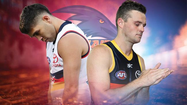 Crows Tyson Stengle and Brad Crouch were caught in an alleged drug bust.