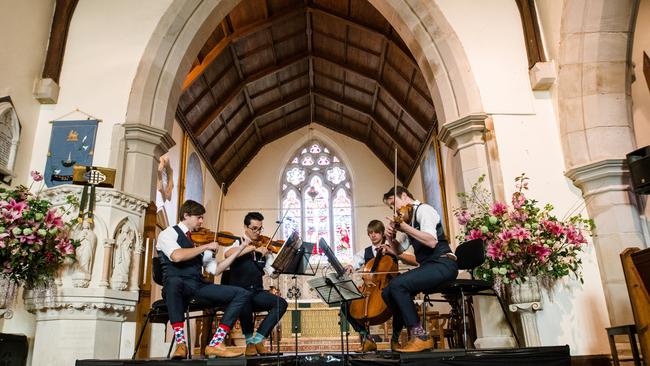 Orava Quartet performing at the 2019 Tasmanian Chamber Music Festival.