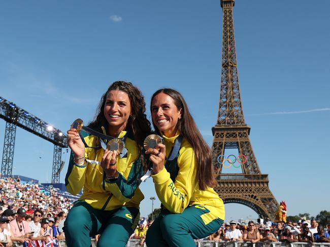 The gold medal winning Fox sisters have helped keep the Australian public glued to Olympic broadcasts. Picture: Luke Hales /Getty Images