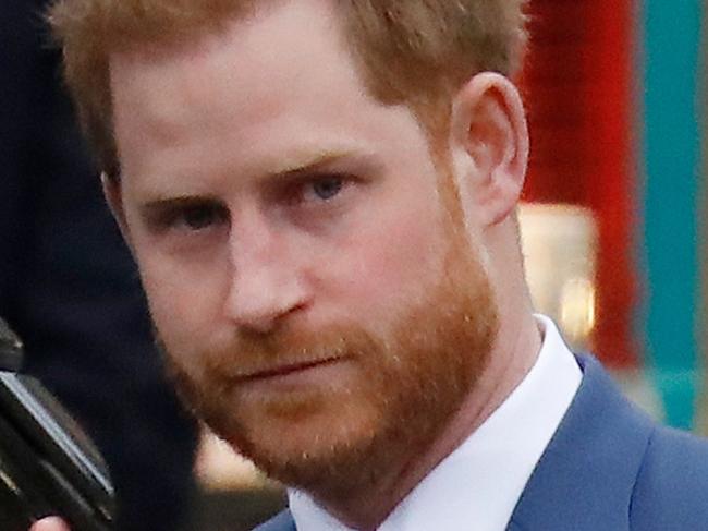 (FILES) In this file photo taken on March 09, 2020 Britain's Prince Harry, Duke of Sussex leaves after attending the annual Commonwealth Service at Westminster Abbey in London on March 09, 2020. - Prince Harry said the world is led "by some very sick people" in a phone call with Russian pranksters impersonating eco-warrior Greta Thunberg and her father, it emerged on March 11, 2020. The prince was duped into two chats with pranksters Vladimir "Vovan" Kuznetsov and Alexei "Lexus" Stolyarov -- known as "Vovan and Lexus" -- who have made a habit of fooling politicians and pop stars into fake phone calls. (Photo by Tolga AKMEN / AFP)