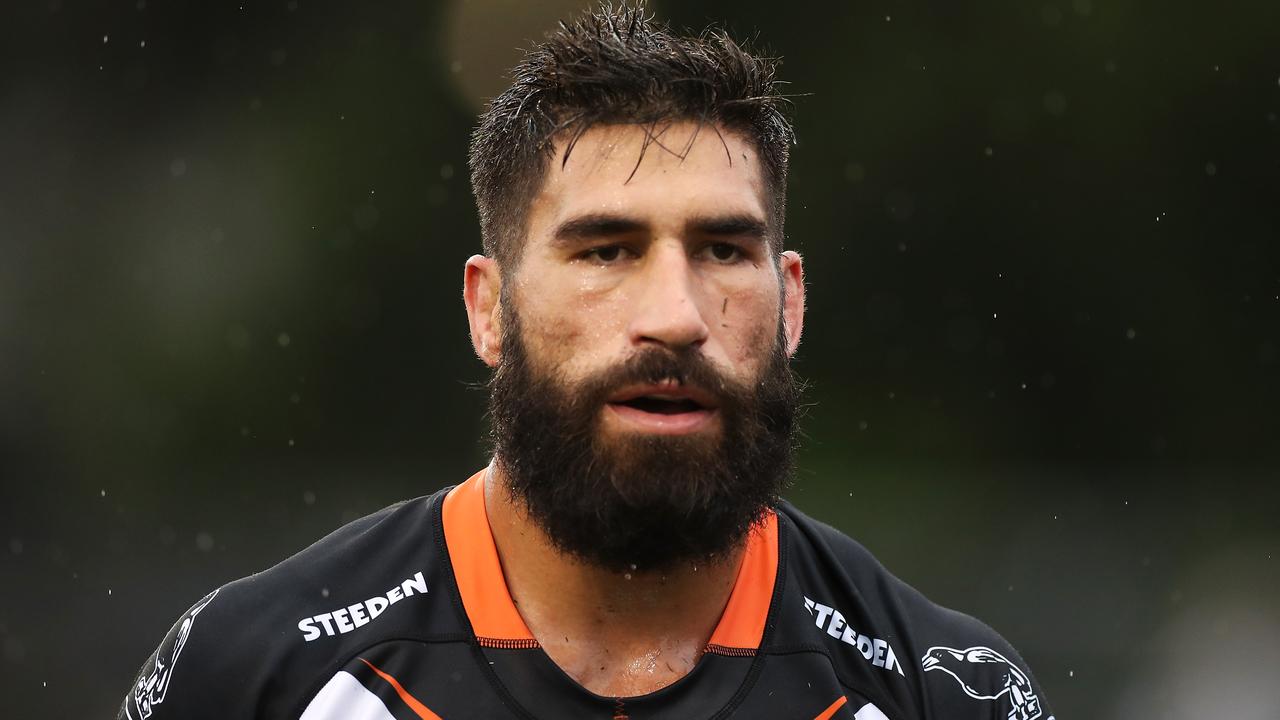 Tigers captain James Tamou has vowed not to be distracted by the club’s trade rumours. (Photo by Mark Kolbe/Getty Images)