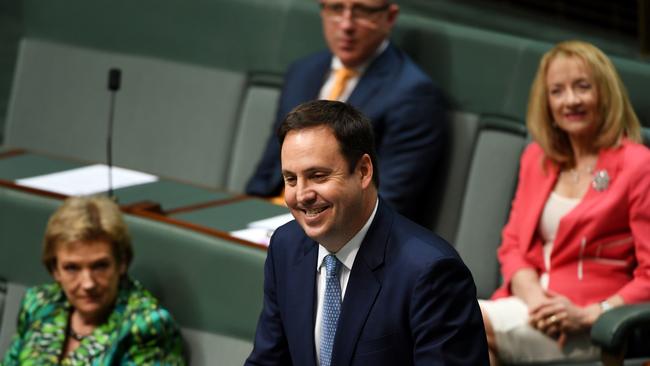 Minister for Defence Industry Steven Ciobo makes his valedictory speech in the House of Representatives. Picture: Getty Images