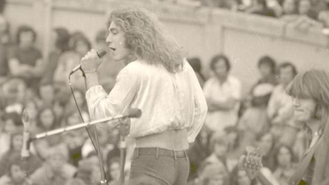 Led Zeppelin played at Kooyong on February 20, 1972. Picture: HWT Library