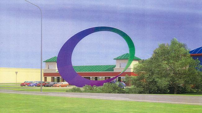 The artist’s impression of the circle structure.