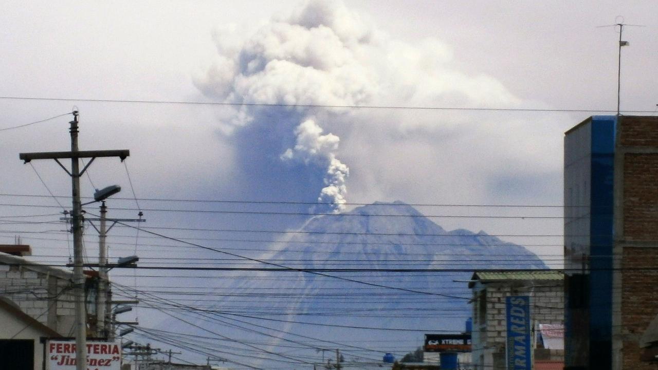 Eruption fears caused Ecuador to put the volcano on its second highest alert in 2012. Picture: AFP/Agencia API