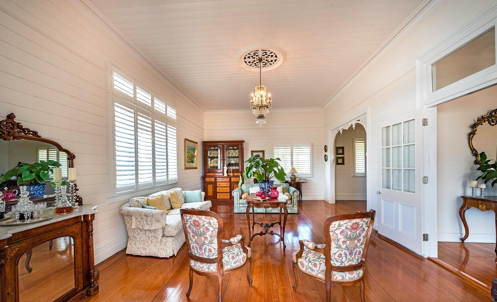 The stunning, restored 1885 iconic Rockhampton home at 165 Caroline St, The Range. Picture: Contributed