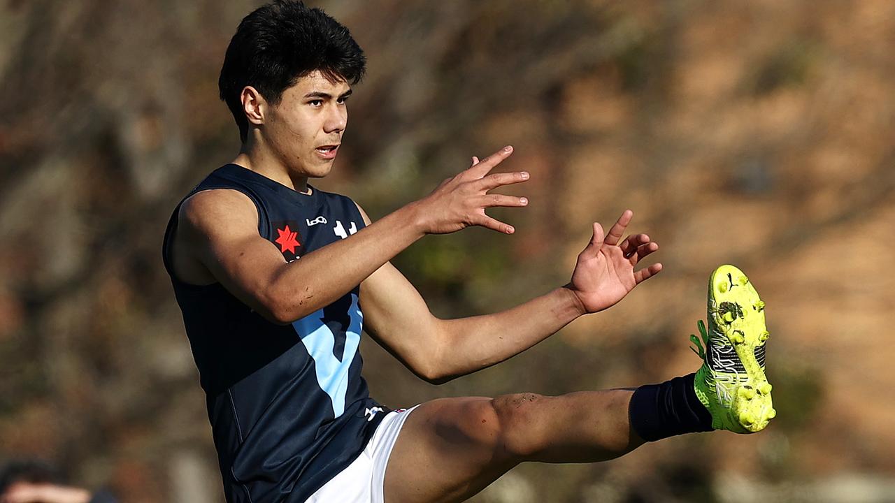 Paul Curtis was a consistent goal kicker in both outings for Vic Metro. Picture: Michael Klein