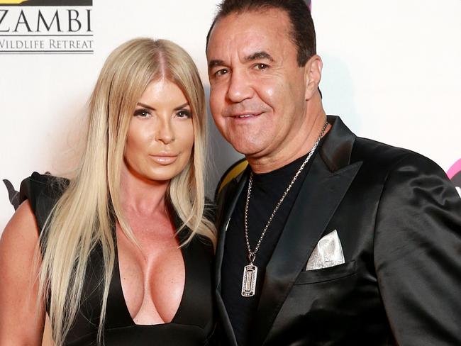 Jeff Fenech and wife Suzee also farewelled Rick Damelian. Picture: Toby Zerna