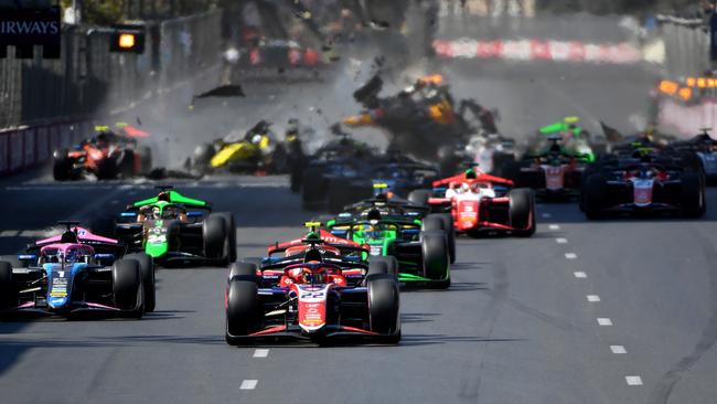 Terrifying scenes. Photo by James Sutton/Getty Images