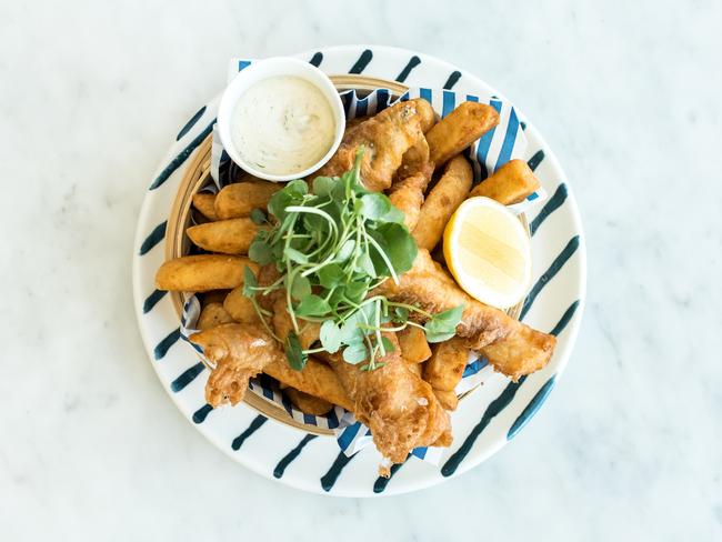 Fish and chips at The Boathouse Balmoral