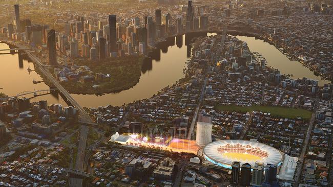 The Gabba in a concept for the 2032 Games