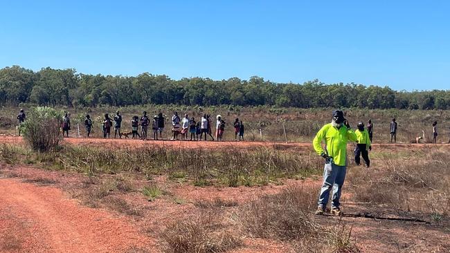 Cape York locals search for Aurukun local Burt Wikmunea. Picture: QPS