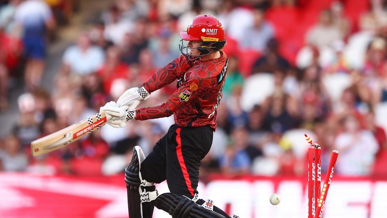 Geelong teenage star Ollie Peake made his Big Bash debut with the Melbourne Renegades in January. Picture: Mike Owen/Getty Images.