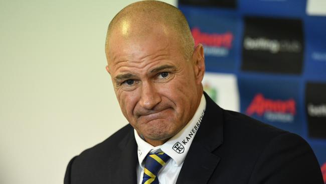 Eels coach Brad Arthur has to deal with it. (AAP Image/Brendan Esposito)