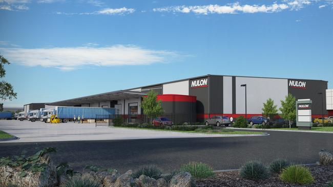 An artist's impression of the proposed Nulon Motor Oils warehouse at the Bringelly Road Business Hub in Horningsea Park.