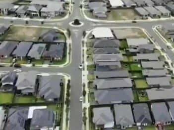 Sinking suburb. Picture: 10 News/Chanel 10