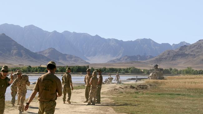 The Helmand River which Ben Roberts-Smith swam on the day in question and killed a known Taliban member.