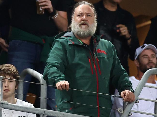 Russell Crowe has changed his tune about ANZ Stadium. Picture: Cameron Spencer/Getty Images