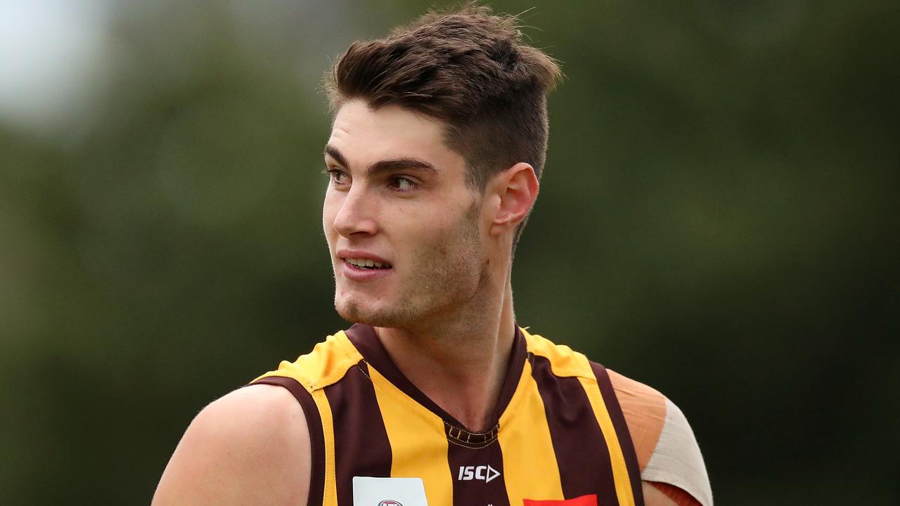 AFL 2021 Thursday teams, Ned Reeves tallest player ever for Hawthorn