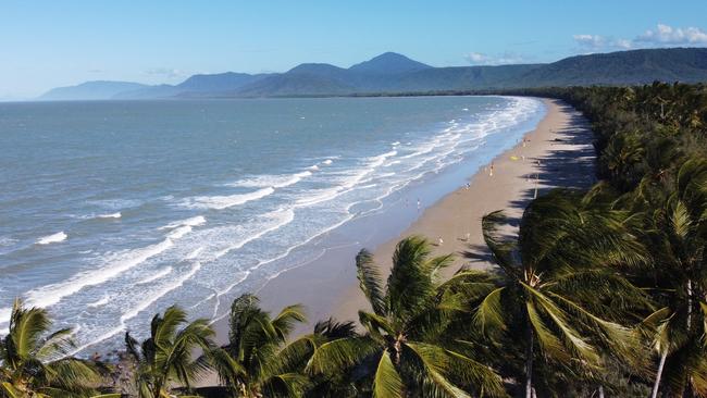 Four Mile Beach at Port Douglas which has a 60 per cent occupancy rate for the Christmas period. Picture: Brendan Radke