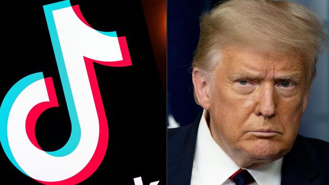 US President Donald Trump has threatened to shut down TikTok in the US. Pictue: AFP